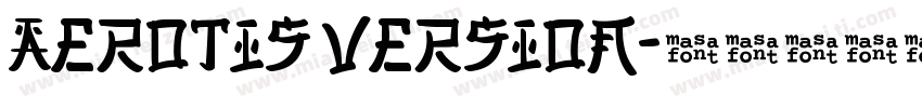 Aerotis Version字体转换